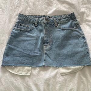 NWT Nasty Gal Denim Mini Skirt